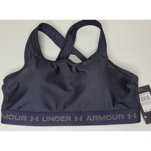 Under Armour Other - Under Armour Sports Bra Women's Crossback Med Impact Black Size 1X NWT